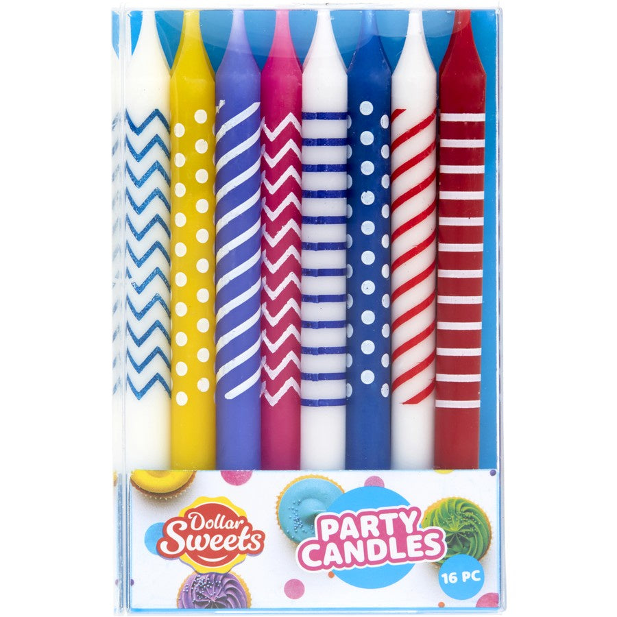 Dollar Sweets Party Candles 16pc