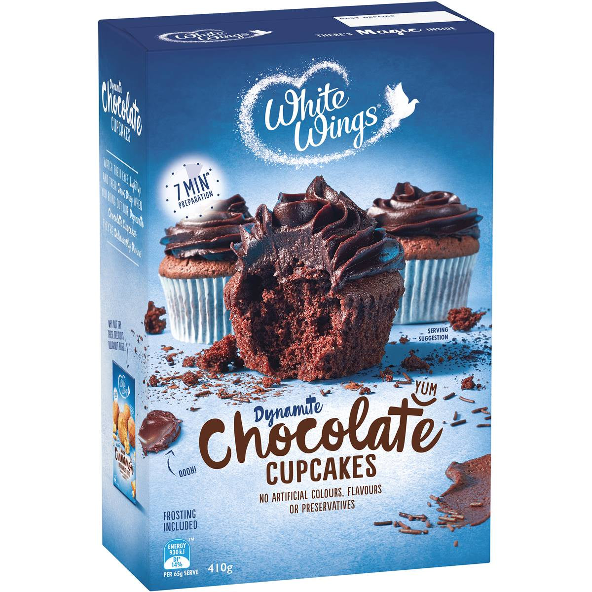 White Wings Cupcake Mix Chocolate 410gm