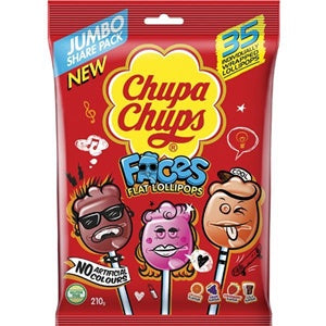 Chupa Chups Confectionery Faces 35 units 210g