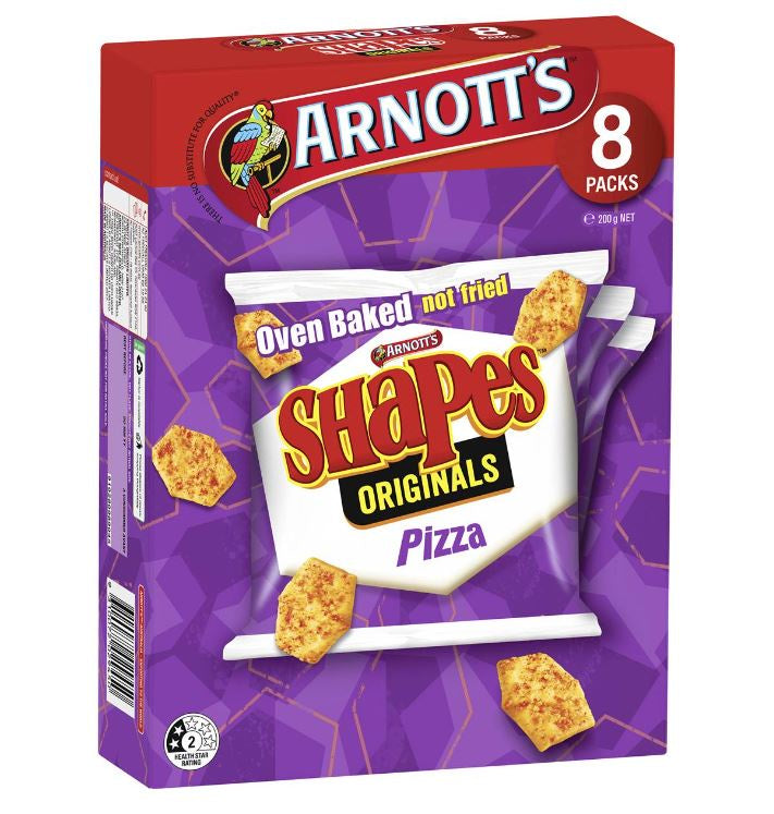 Shapes Pizza Biscuits 8 pack 200g