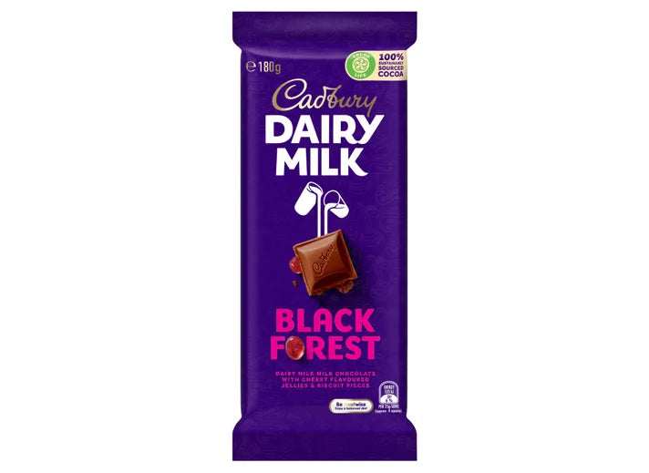 Cadbury Chocolate Block Black Forest 180g^