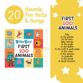 First 100 Animals Sound Board Book