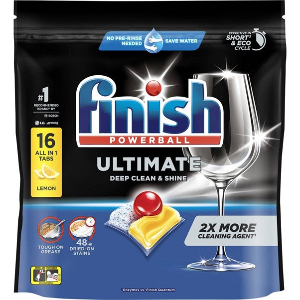 Finish Quantum Ultimate Pro Dishwashing Tablets Lemon 16pk