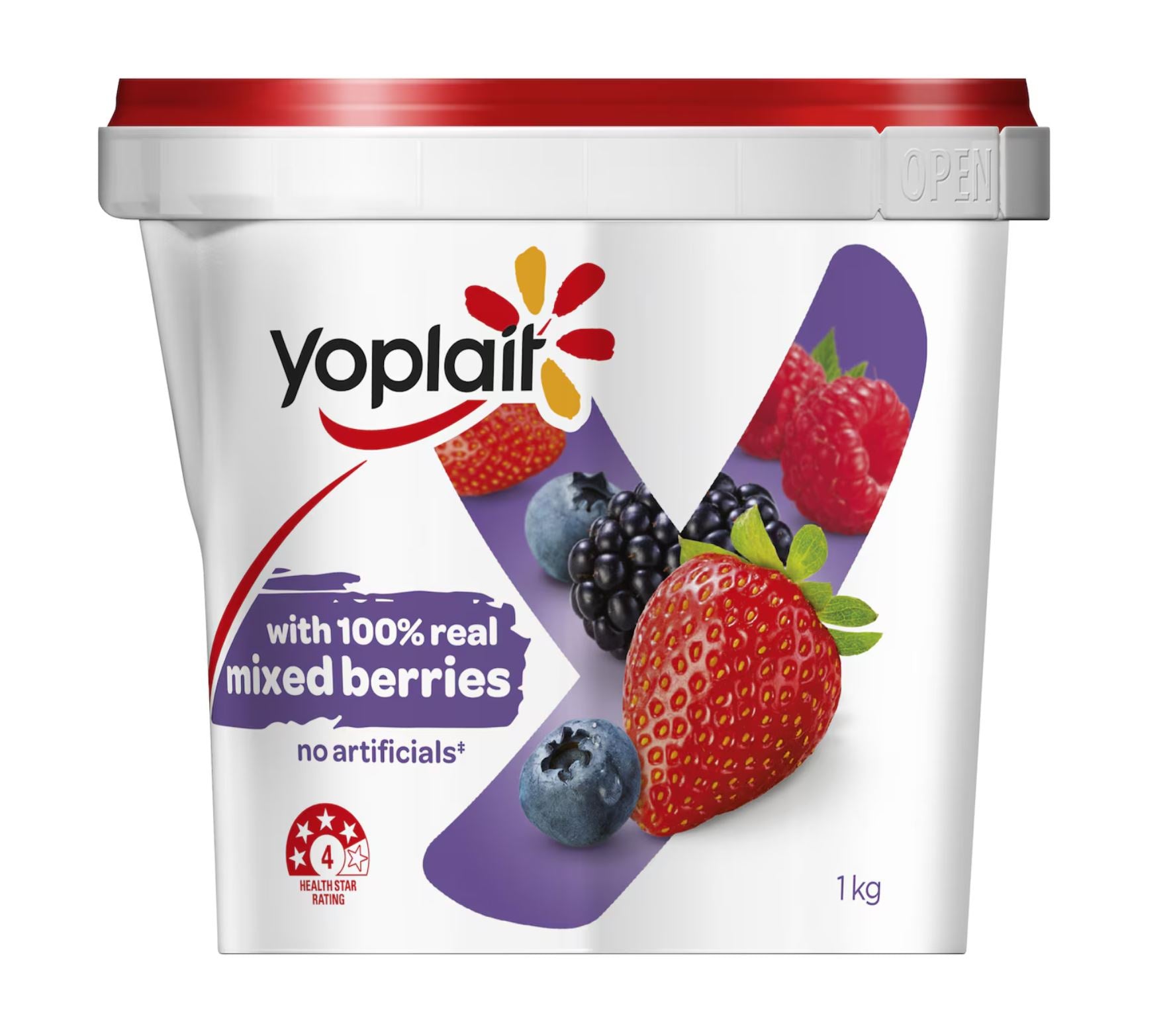 YOPLAIT Yoghurt 1kg - Mixed Berry