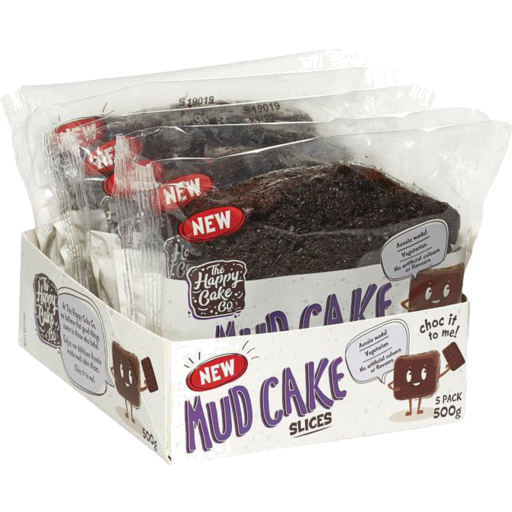 Happy Cake Slice 5 pack 500g - Mudcake