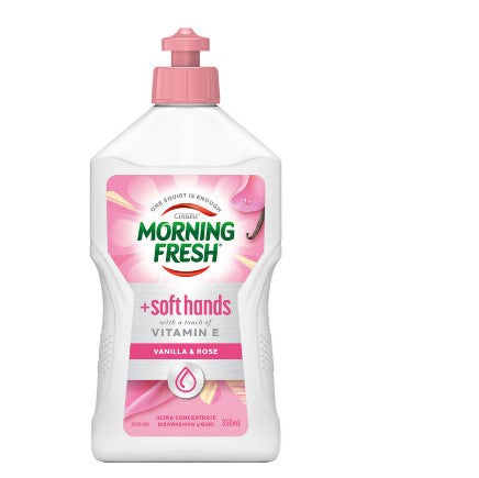 Morning Fresh Dishwashing Liquid Soft Hands Vanilla & Rose 350ml