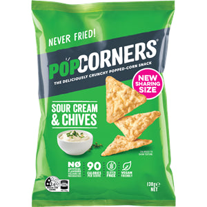 Popcorners Sour Cream & Chives 130g