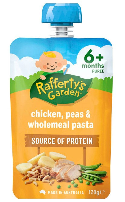 Rafferty's Garden 6m+ Chicken, Peas & Wholemeal Pasta 120g