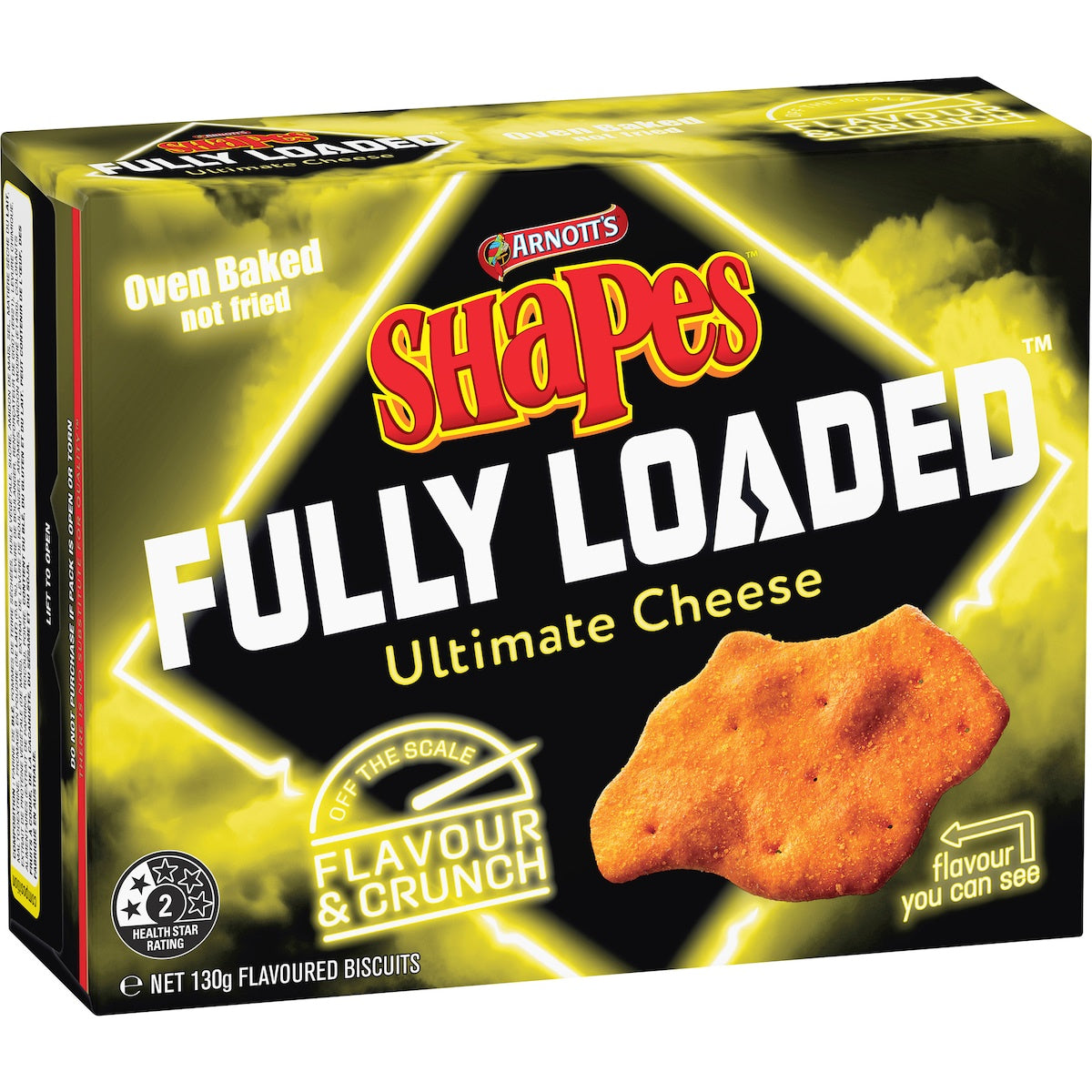 Arnotts Shapes Fully Loaded Ultimate Cheese 130g