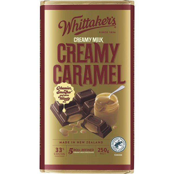 Whittaker's Block Chocolate Creamy Caramel 250g