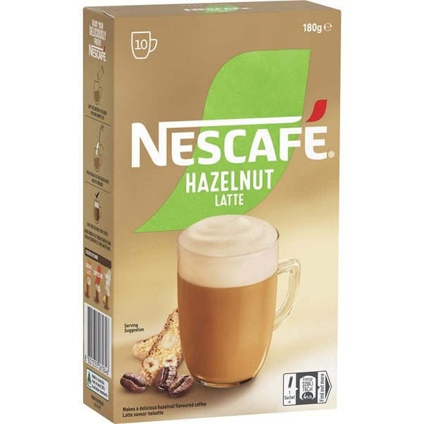 Nescafe Coffee Sachets Hazelnut 10pk