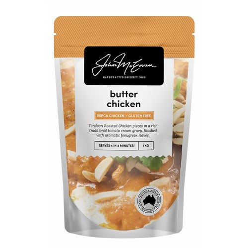 John McEwan Handcrafted Gourmet Butter Chicken 1kg