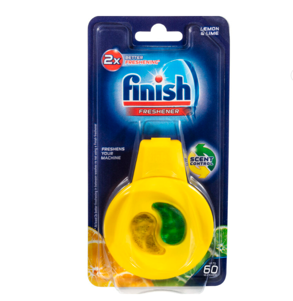 Finish 2 In 1 Dishwasher Freshener Lemon & Lime 1pk