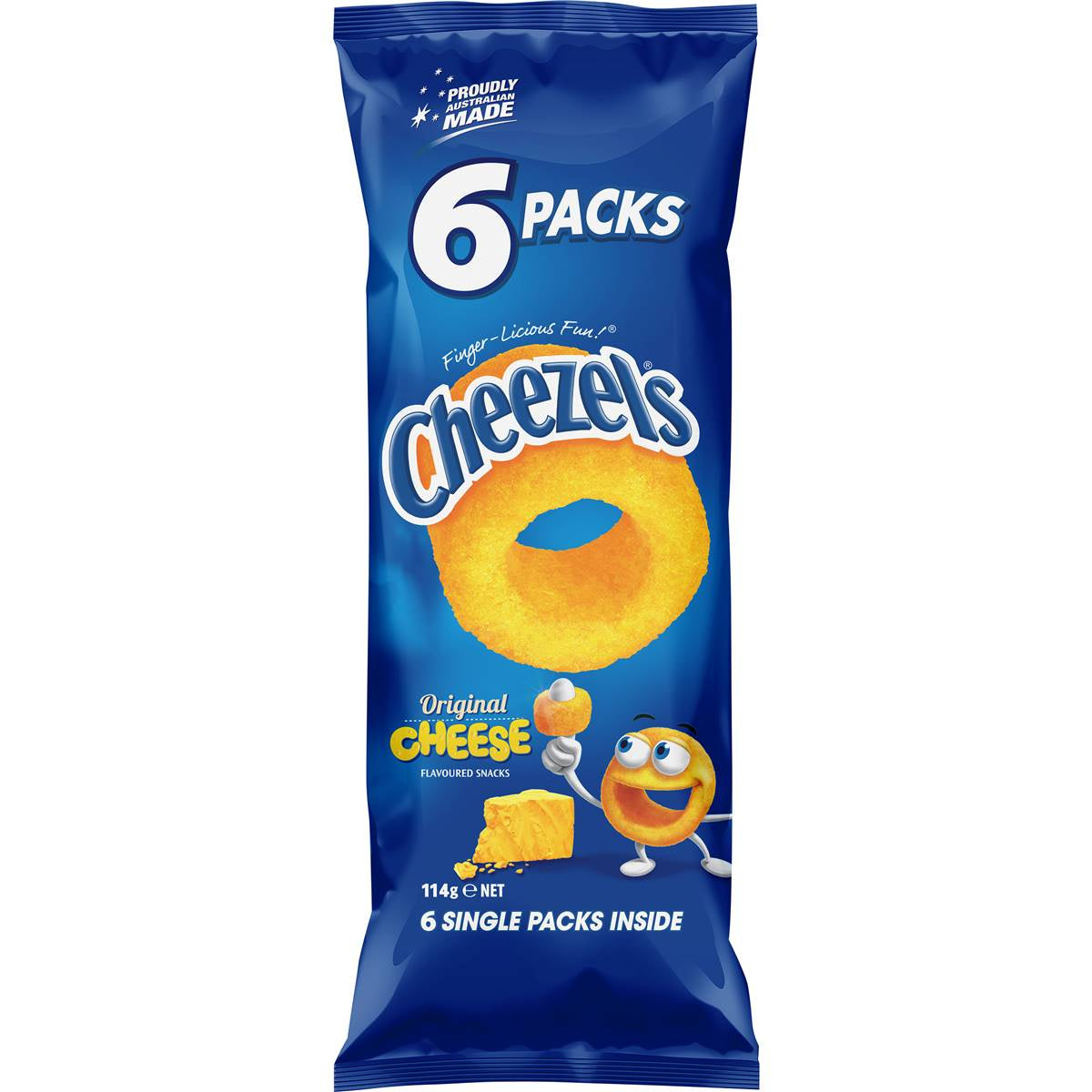 Cheezels Original Cheese 114g - 6 pack