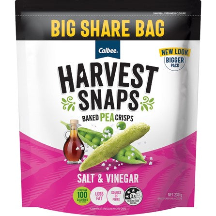 Harvest Snap Peas Salt & Vinegar 230g