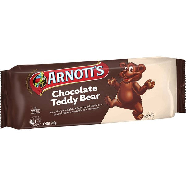 Arnott's Chocolate Biscuits Teddy Bear 200g