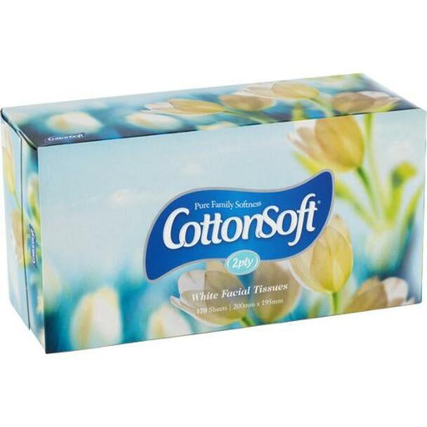 Cottonsoft Facial Tissues 2ply 170 sheets