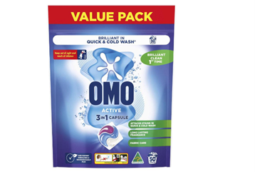 Omo Active 3in1 Laundry Capsule Value Pack 50pk