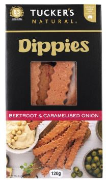 Tuckers Dippies Beetroot & Caramelised Onion 120g