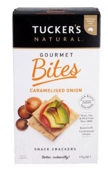 Tuckers Bites Caramelised Onion 115g