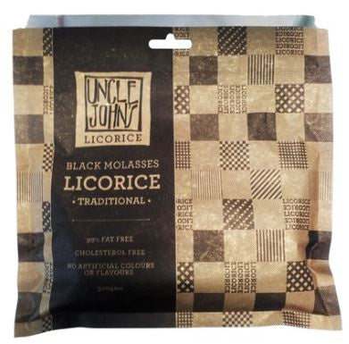 Uncle Johns Licorice Plain 300g