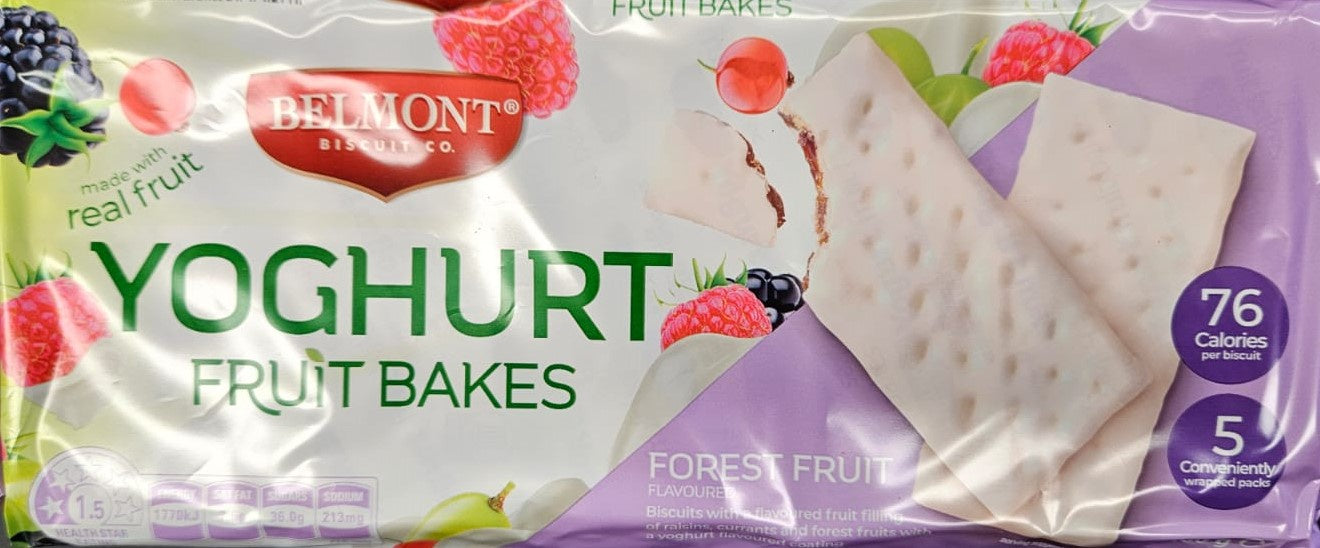 Belmont Yoghurt Fruit Bakes Forest Fruits 180g