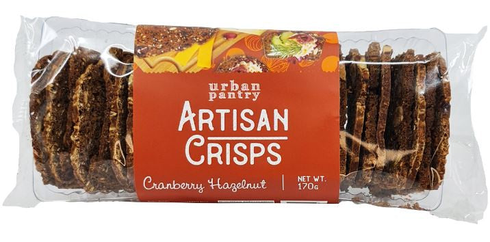 Urban Pantry Artisan Crisps Cranberry Hazelnut 170g