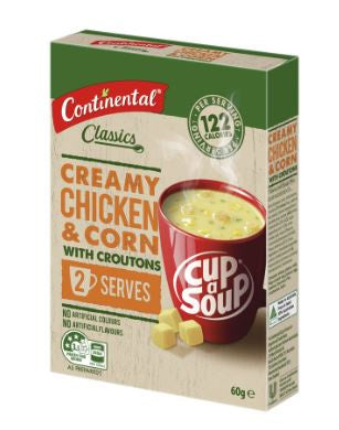 Cup A Soup Creamy Chicken & Corn w Croutons 2 Serve