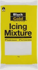 Black & Gold Icing Mixture 1kg