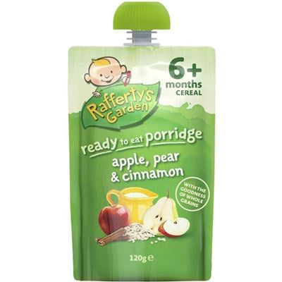 Rafferty's Garden 6m+ Porridge Apple Pear Cinnamon 120g