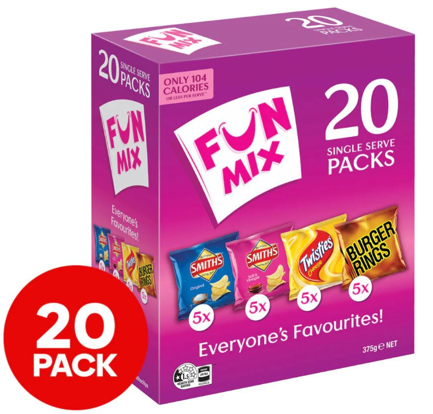 Smith's Chips Multipack Fun Mix 20pk