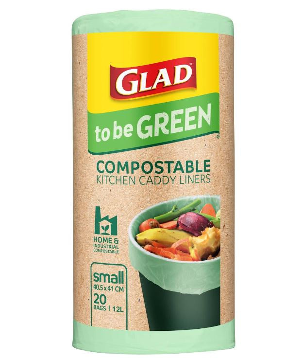 Glad To Be Green Compostable Bags Small 20pk