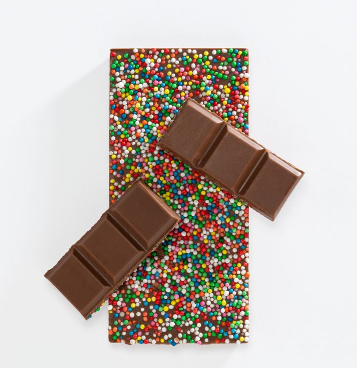 Charlotte Piper Milk Chocolate Bar 50g With Sprinkles