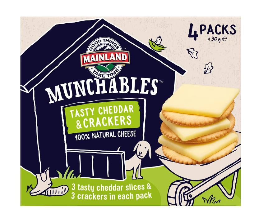 Mainland Munchables Tasty Cheese & Crackers 4pk