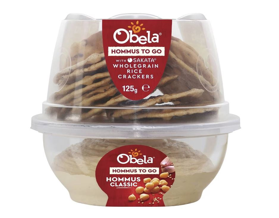 Obela Hommus To Go & Crackers Classic 125g