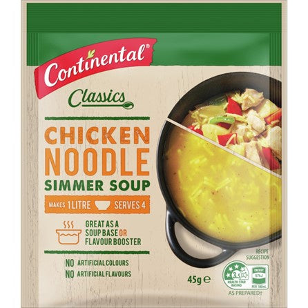 Continental Chicken Noodle Simmer Soup Mix - 45gm