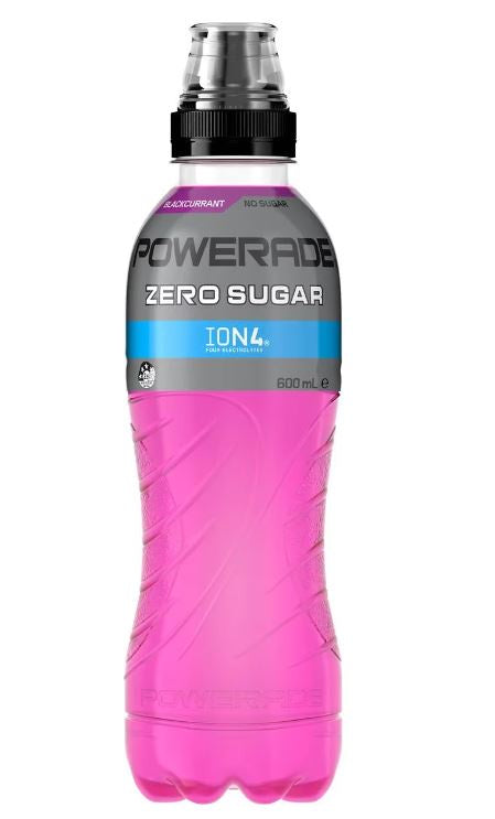 Powerade Blackcurrant Zero Sugar Sip Cap 600ml