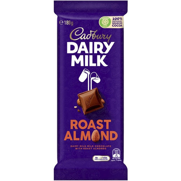 Cadbury Dairy Milk Roast Almond Chocolate Block | 180g