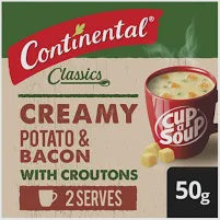 Continental Cup A Soup Potato & Bacon 2 Serves