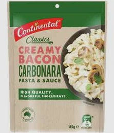 Continental Pasta & Sauce Bacon Carbonara 85g