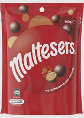 Maltesers Milk Chocolate Snack & Share Bag 140g