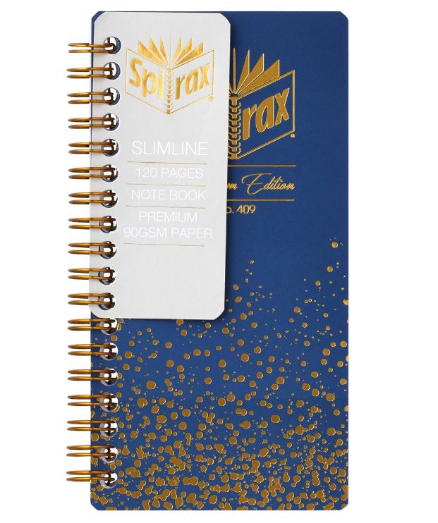 Spirax Platinum Slimline Notebook 120pg