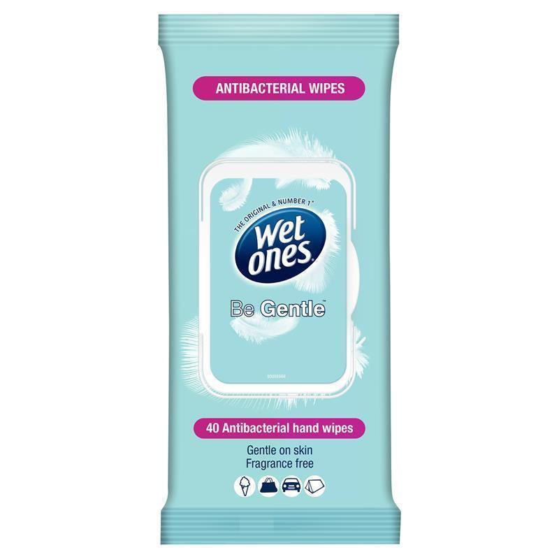 Wet Ones Be Gentle Antibacterial Wipes 40pk