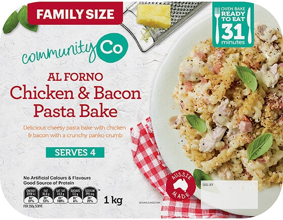 Community Co Pasta Bake Chicken & Bacon 1kg