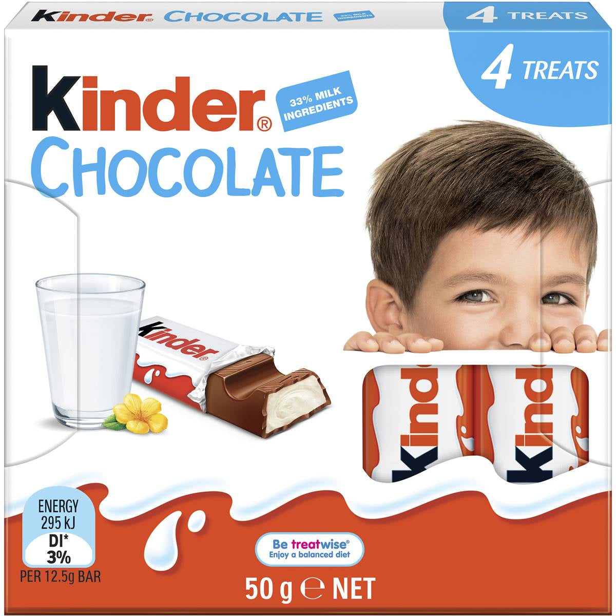 Kinder Chocolate Little Ones 4 Pack 50g