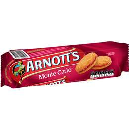 Arnott's Cream Biscuits Monte Carlo 250g