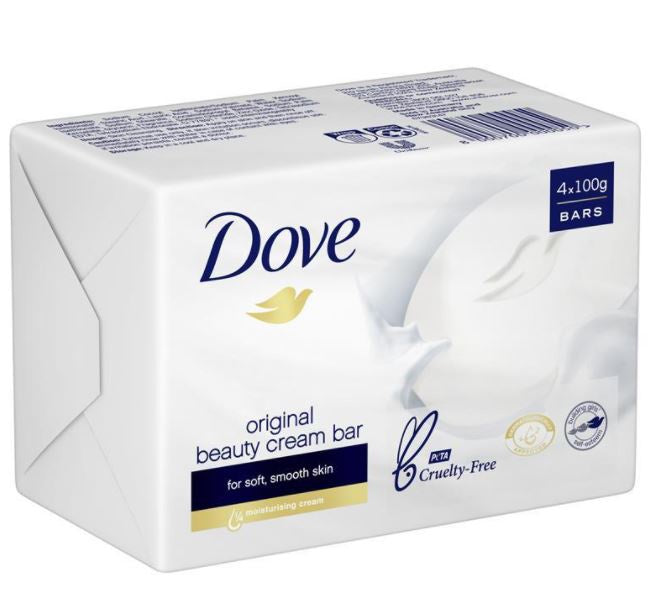 Dove Beauty Cream Bar Soap 4x90g