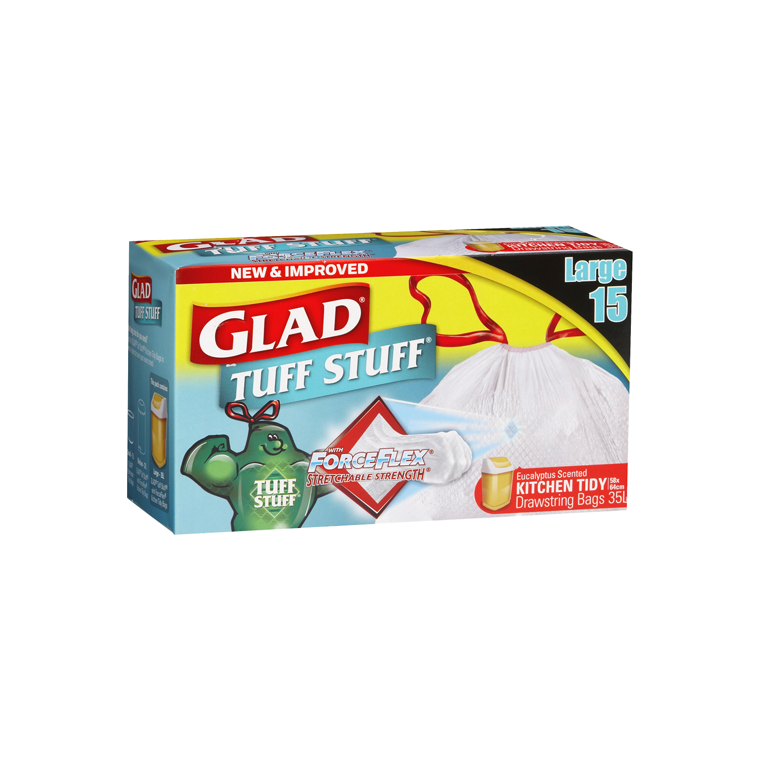 Glad Tuff Stuff Kitchen Tidy Large 15pk