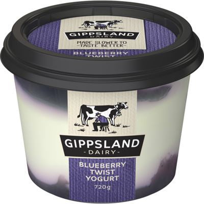 Gippsland Dairy Blueberry Twist Yogurt 700g