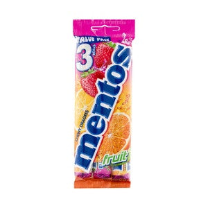 Mentos Fruit 37.5g 3pk